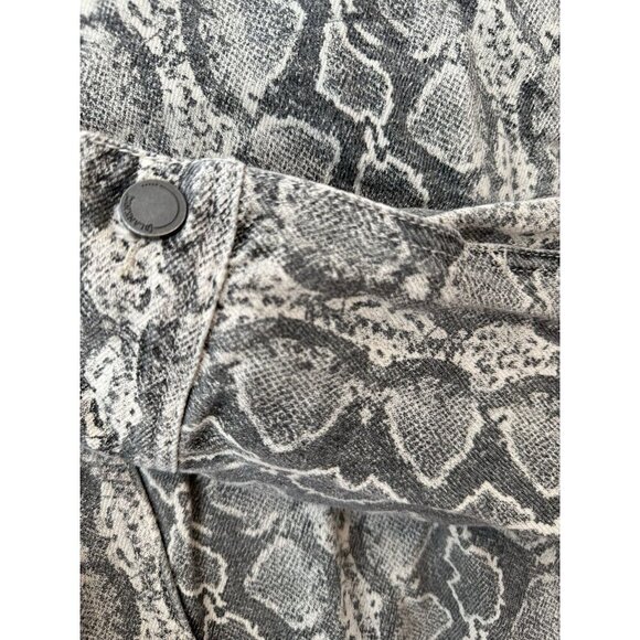 BLANKNYC Denim Trucker Jacket Snake Along Snakeskin Large - Picture 10 of 11